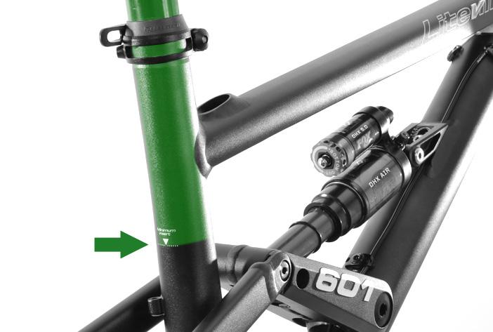 Make sure the left crank does not collide with the left chain stay.