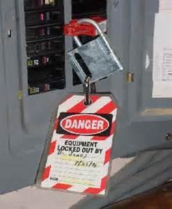 Use lockout devices for equipment