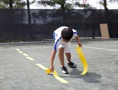 USTA Sectional and National Championship Tournaments for both Juniors and Collegiate events may be played on courts with blended lines.