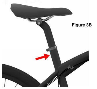 Rotate the crank until the pedal with your heel on it is in the down position and the crank arm is parallel to the seat tube.
