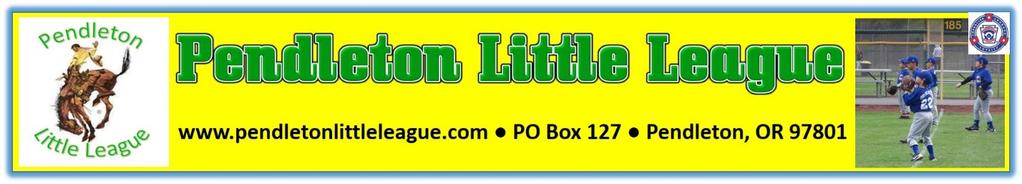 Pendleton Little League Local Rules 2018 1.