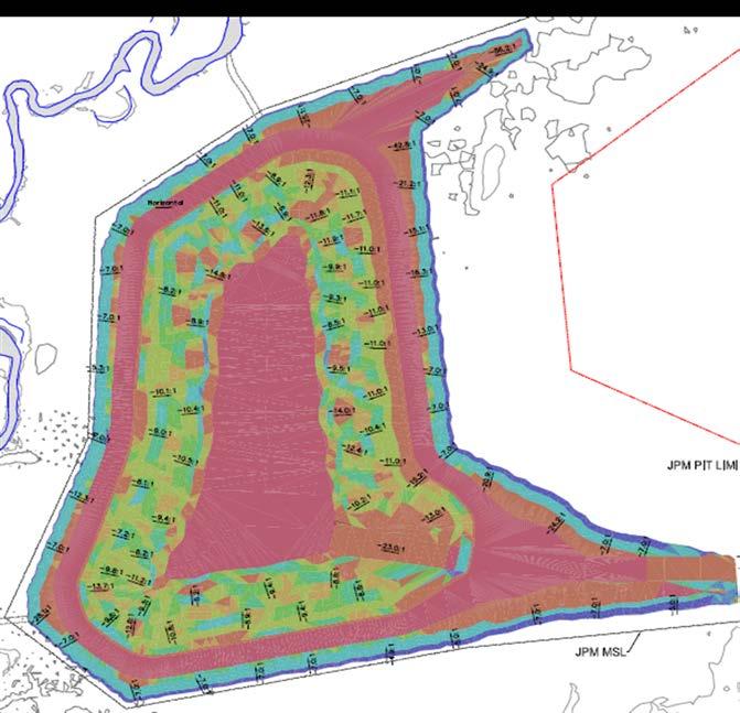 No external footprint disturbed Slopes constructed with GPS Equipment confirmed