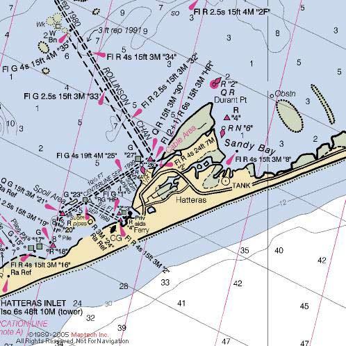 Hatteras: Hatteras is not a preferred stop for us due to limited docking