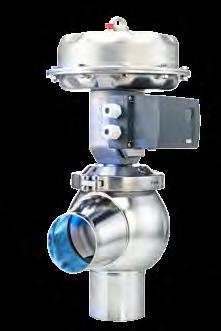 Valves for controlling Technical data Control valve Quick and accurate process control Butterfly valve Seat valve Double seat valve Aseptic valves Suitable also for