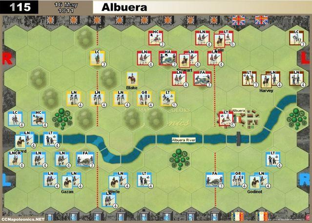 Special Rules Albuera town hexes are Victory Banner objective hexes for the French player.