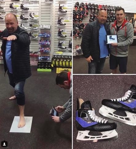 You will be able to get your feet scanned and order their revolutionary custom skate, along