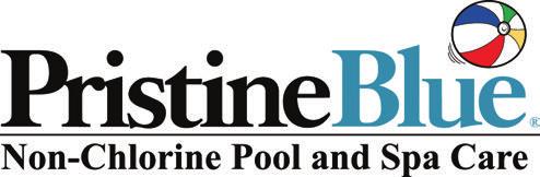 PristineBlue PristineBlue is a copper-based, non-chlorine, program for pools and spas with a once every 14 day (bi-weekly) treatment that is compatible with chlorine, bromine and lithium sanitizers.