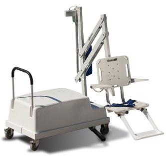 Portable Lifts Pal2 Aquatic Portable Lift The Pal2 Aquatic Lift is a Fixed Portable free standing lift. Easy to move by one person. A lifting capacity of 136 kg.
