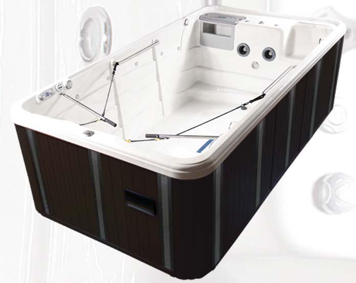 Microfi lters The Dual Badu Stream Jet System is powered by two large 4HP, adjustable swim jets.