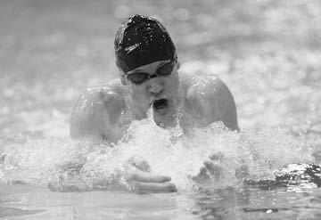 Student- Athletes R S Eric Swenson Junior Breaststroke 6-3 200 Scotch Plains, N.J. St. Joseph H.S. Two-time monogram winner thirdfastest time in school history in the 100-yard breast (56.39).
