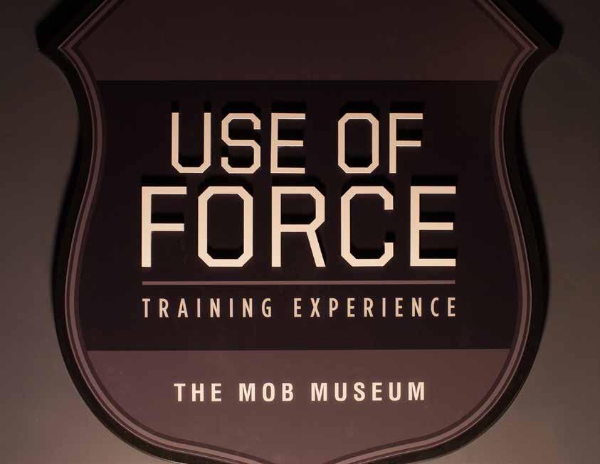 USE OF FORCE EXPERIENCE The Use of Force Experience will recreate real-life examples of law enforcement interactives.