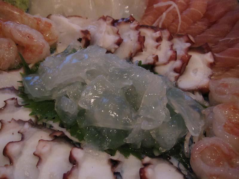 Sashimi of giant jelly Good for