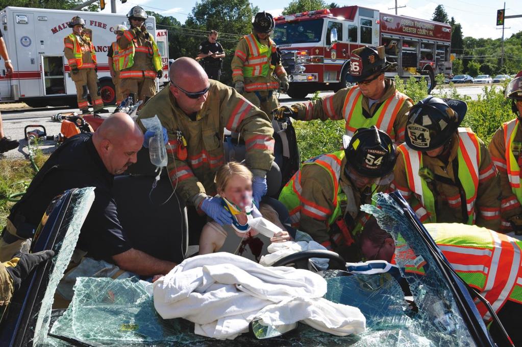 Highway Emergency Operations A vehicle collision where extrication of the patient is