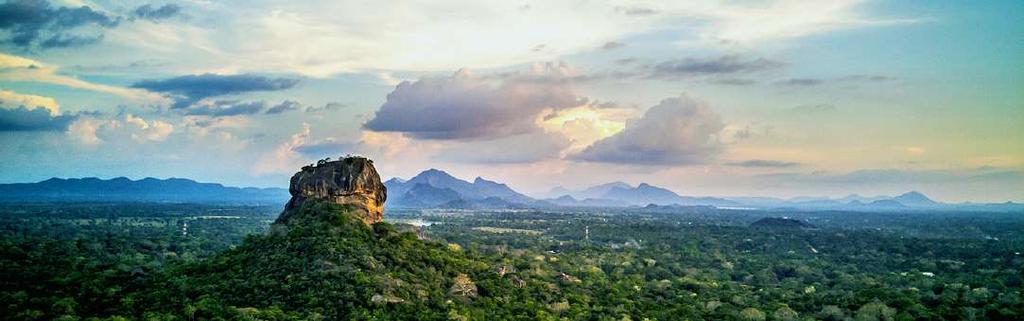 SIGIRIYA Pass over one of the Wonder s of the World; Sigiriya on your way to your destination on a charter flight from