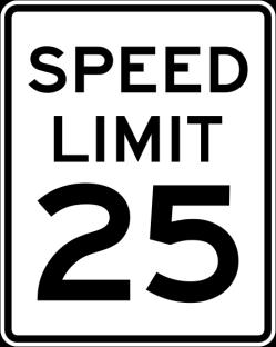 interstate highways (as posted) Motorists pay double fines for exceeding the 65 mph limit Always slow down: On narrow or winding roads