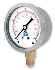 Accessories System Components Pressure Gauge This robust, liquid filled Pressure Gauge is used for heavy duty service where vibration or pulsation of the pressure is liable to cause excessive wear of