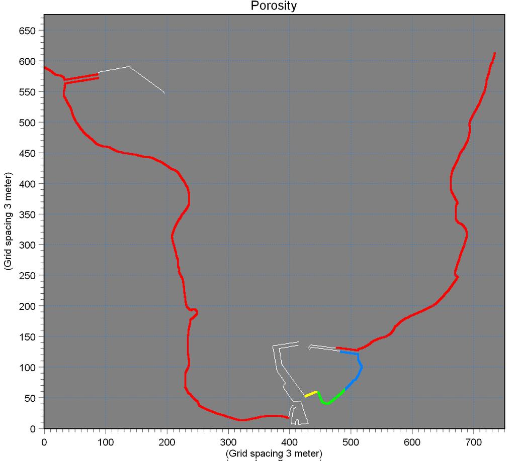 Creating the Input data to MIKE 21 BW Figure 3.28 Porosity map with a porosity value 0.