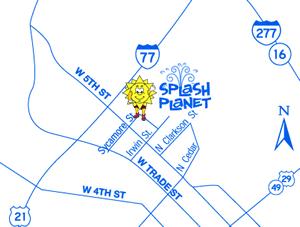 DRIVING DIRECTIONS 215 N. Sycamore St. Charlotte, NC 28202 980-314-4729 The site for Ray's Splash Planet is located in an urban setting (Third Ward District) on the campus of the 5.