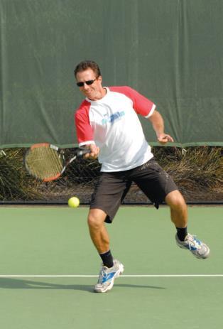 the transfer backhand approach (see above). The reason that it is generally a backhand approach is that the footwork suits a 1 handed slice backhand as the front elbow is away from the body.