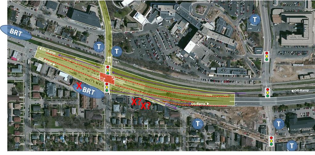 ped at signalized East of U-Bay North of Campus on Farley Ave./ U-Bay & Westbound Campus North of on Farley Ave.
