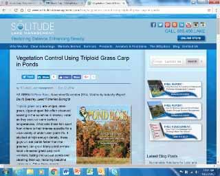 Grass carp A single Grass Carp can digest only about