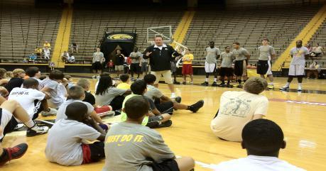 Parents and kids were there to sign up for the first ever Donnie Tyndall Basketball Camp.