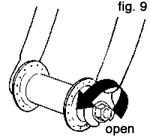 tension is insufficient. Open the lever; turn the tension adjusting nut clockwise a quarter turn; then try again.