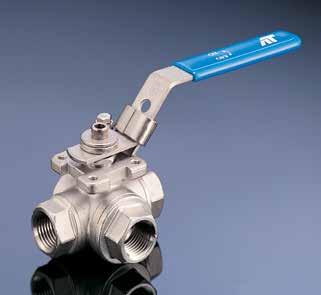 This investment cast 3-way valve can be an economical option for flow patterns that normally require multiple 2-way valves.