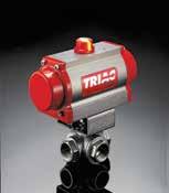 See automated data sheets for pre-sized assemblies CONTROLS 3-Way Ball Valve Threaded Regular Port ISO 5211 Actuator Mounting Pad 4 Seat
