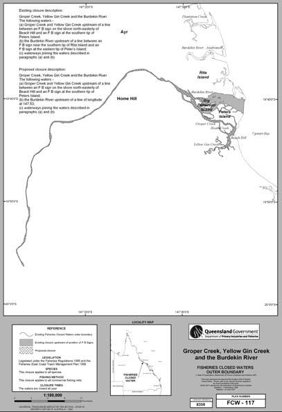 Figure 6: Proposed changes to the Burdekin River closure 66