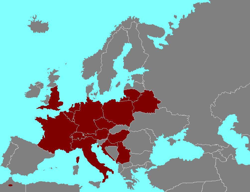 Current distribution and range in in Europe