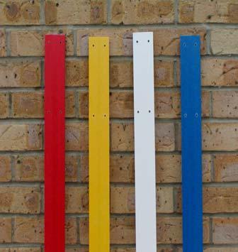 DRIVE IN MARKER POSTS High density compressed fibre composite by Carsonite Available - Red, Yellow, White, Blue and Green either 42 /1050mm or 60 /1500mm long Predrilled for