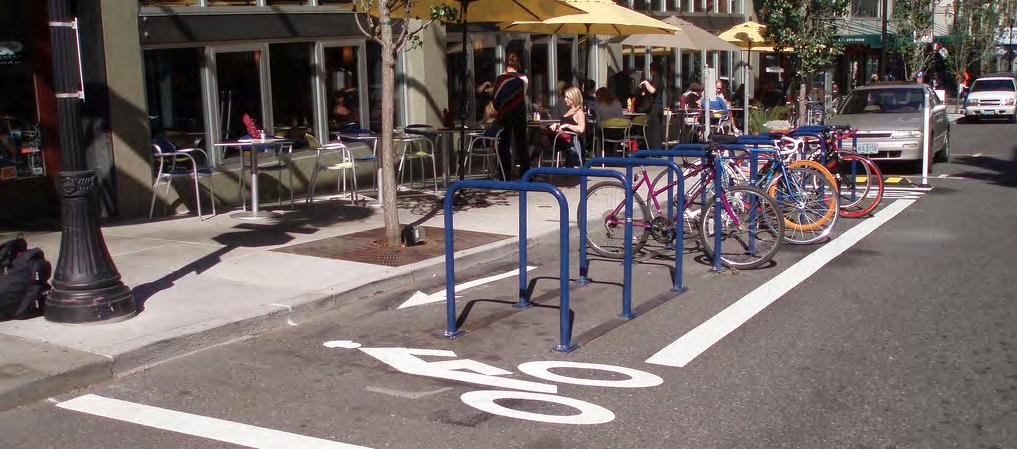 BIKE PARKING Bicyclists expect a safe, convenient place to secure their bicycle when they reach their destination.