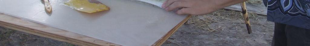 epoxy board. The board requires sanding no matter which method you use.