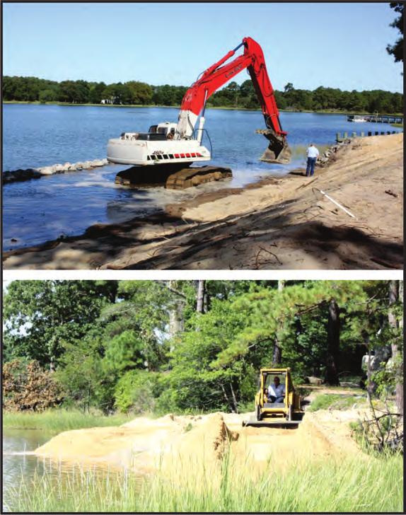 as shown. It should be noted that the Sill 3 sand nourishment covered approximately 5,980 sq.ft of existing low marsh that was not wide or robust enough for adequate shore protection.