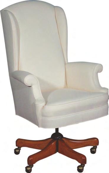 6553/4 Basic Chair with Curved Top Rail & Wing 46 1 /2-49 1 /2 H x 29 W x 30 D Arm Height: 26 1