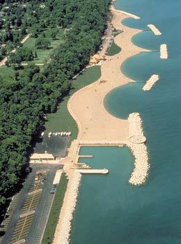 Breakwaters - Forest Park Beach at Lake Forest (~30 km north of Chicago in bluffs) 5) Beach nourishment -