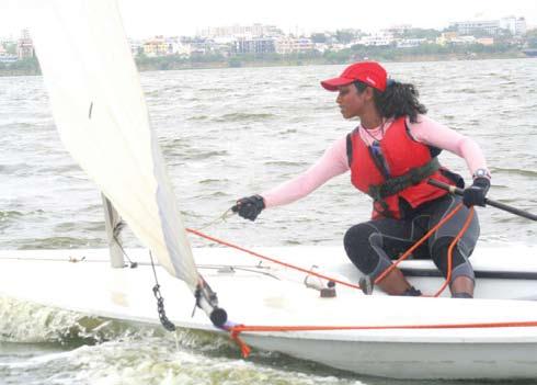 It was in this class my partner Pallavi Naik and I won India s first international gold medal in women s sailing in the 11th Asian Sailing Championship (2004).