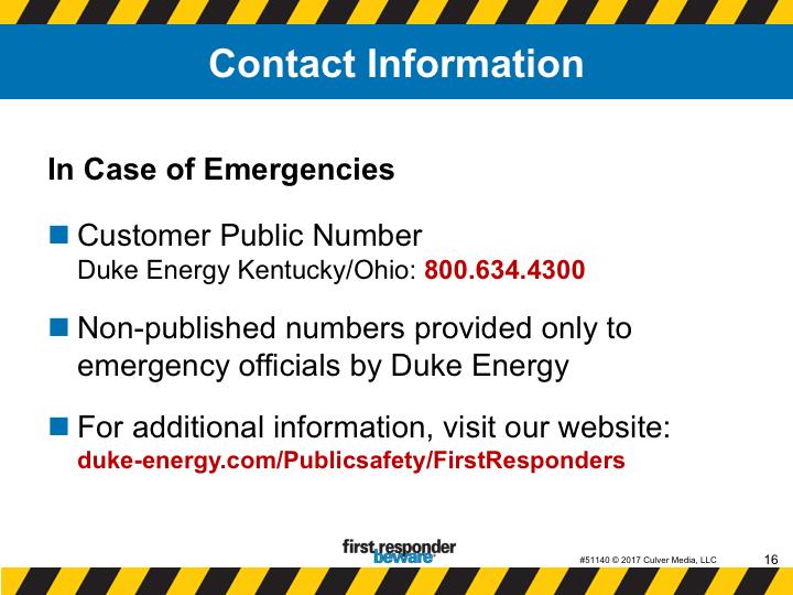 In case of Emergencies For Customer emergencies, call the public number.