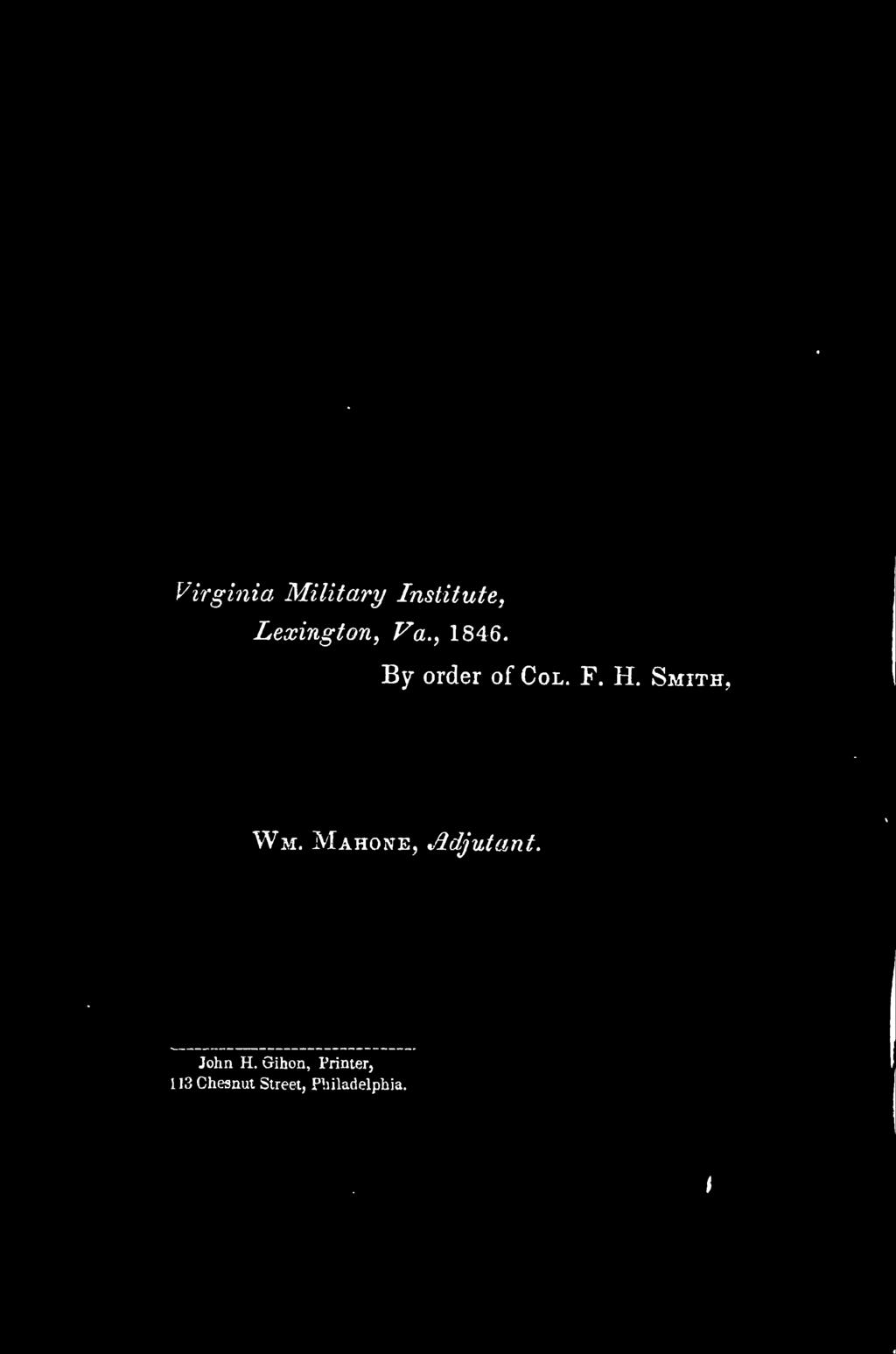 Mahone, Adjutant. John H.