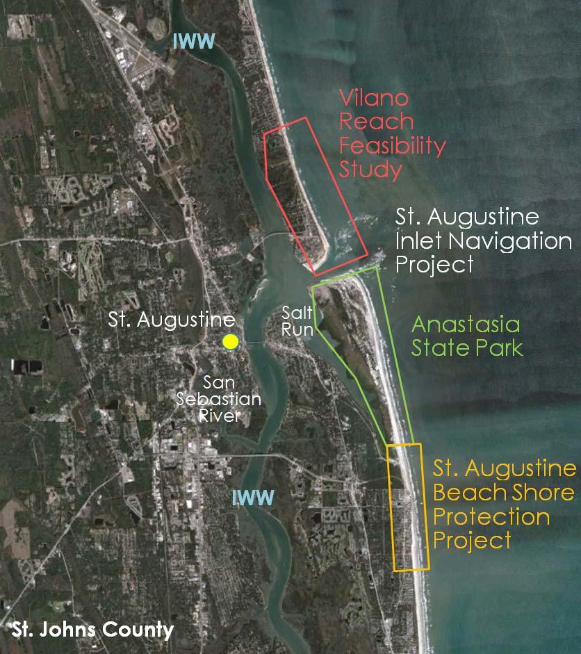 ERDC/CHL TR-12-14; Report 1 3 (IWW) Navigation Project, and the St. Augustine Beach Shore Protection Project (SPP).