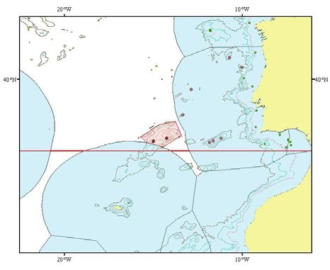 5. Josephine Seamount High Seas Marine Protected Area The Josephine Seamount High Seas Marine Protected Area in an area of approximately 19,370 km 2 of the high seas bounded by the following