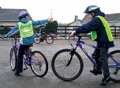 A school or Local Authority may have a policy for trainee cyclists to wear helmets during cycle training, and trainers should be aware of the local policy and enforce this policy if