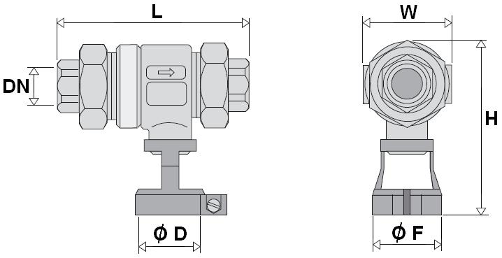 SIZE ( in mm ) : SIZE WITHOUT FITTINGS : Ref.