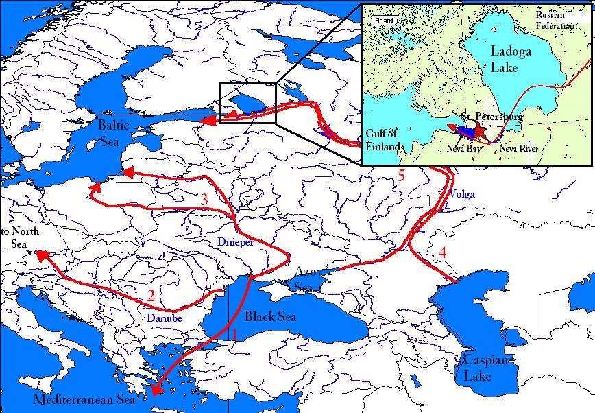 Invasion Corridors to the Great Lakes 5 invasion corridors may transfer