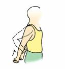 Hold the stretched out position for 5 seconds, and then return to the resting position with your elbows at your sides. Repeat 10 times.