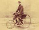 Penny-farthings had parts and rubber tyres. 4. Safety bikes had two wheels of the size. Complete the timeline.