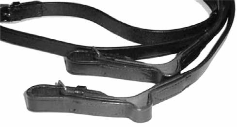Complete reins that include the elastic section ARE permitted.