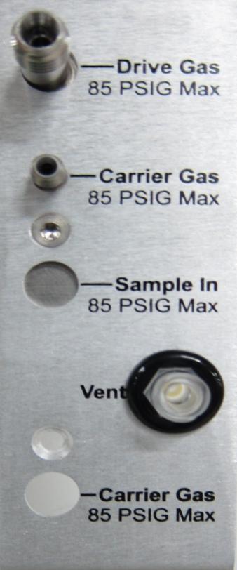 Gas Plumbing Agilent provides sufficient tubing and fittings to connect the Mini Thermal Desorber in the standard configuration: G4370A uses 1/8- inch Swagelok connection for its carrier gas supply,
