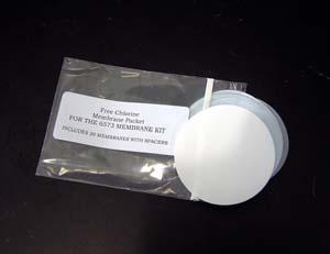 Remove a white membrane sheet from the package in the 6573 membrane kit as